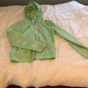 Mint green wind breaker